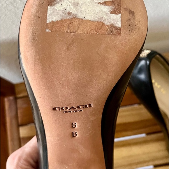 Black Coach Harlee High Heels Size 8 - Picture 3 of 5